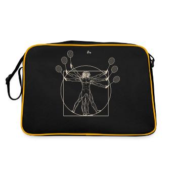 Vitruve Homme Federball Badminton - Sac Retro - noir/or - Dos