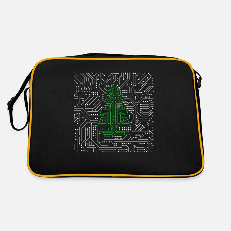 Arbre de Noël de la carte mère du processeur Circuit IT Sac Retro