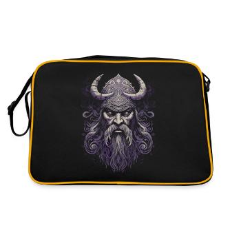 Valhalla Warrior Le cadeau pour les fans de Nordmann - Sac Retro - noir/or - Dos