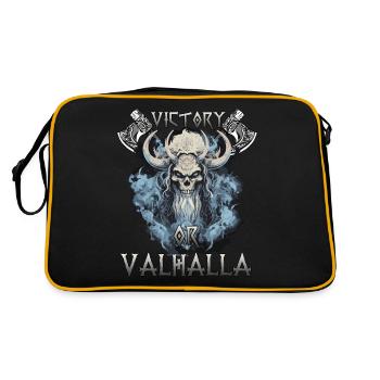 Valhalla Warrior The gift for Asgard fans. - Retro Bag - black/gold - Back