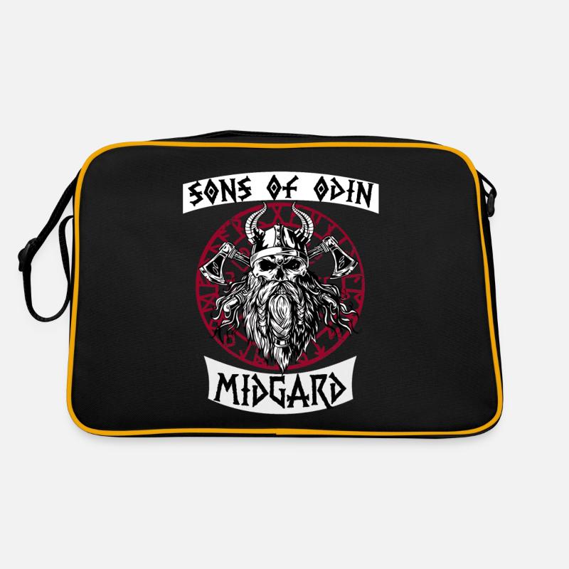 Walhalla Krieger Geschenk für echte Wikinger-Fans Retro Tasche