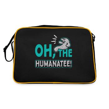 Dugong Oh L’Humanatee Animal Marin Lamantin - Sac Retro - noir/or - Dos