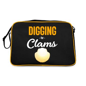 creuser pour les moules, les huîtres, les moules, - Sac Retro - noir/or - Dos
