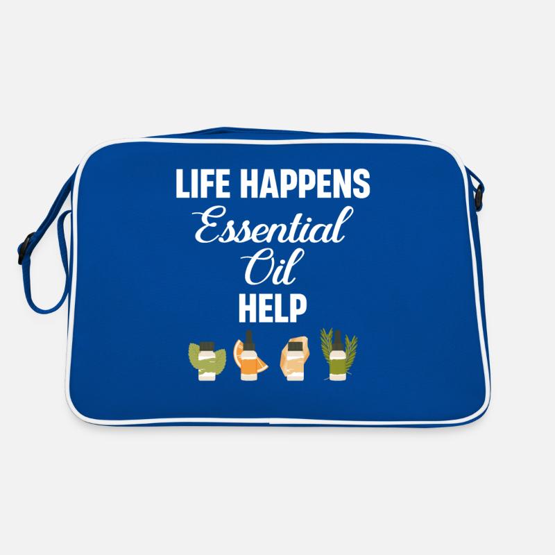 Life Happens Essential Oils Help Retro Bag