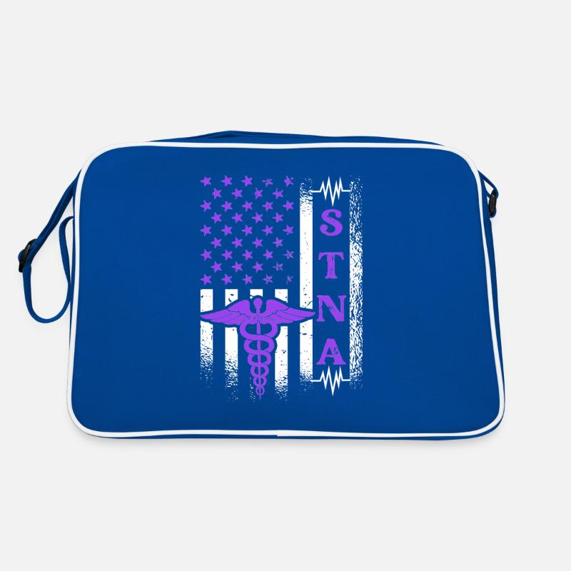 STNA US -Flagge - State Getestete Retro Tasche
