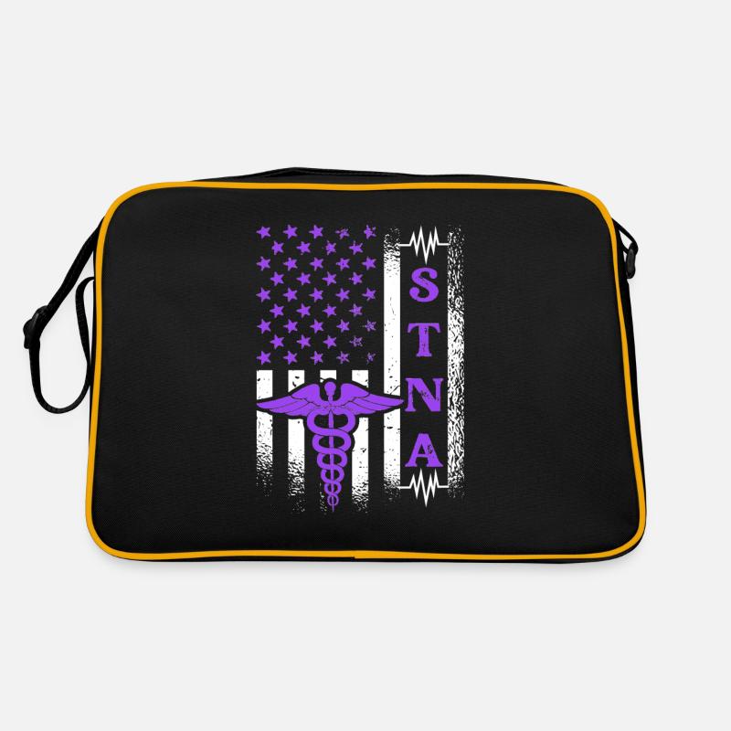 STNA US -Flagge - State Getestete Retro Tasche