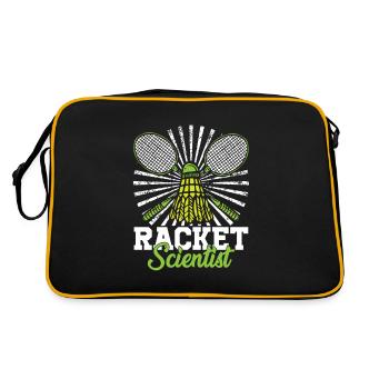 Badminton cadeau Badminton raquette scientifique - Sac Retro - noir/or - Dos