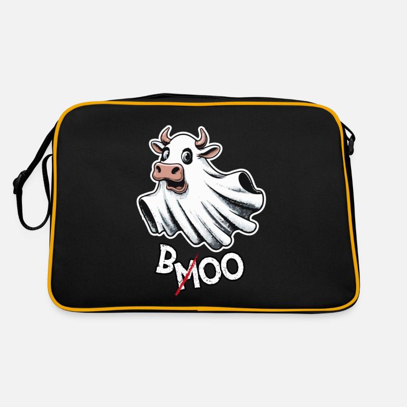 Spook-a-Moo: Halloween's Cutest Cow Retro Bag