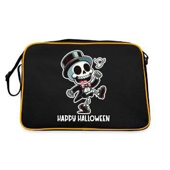 Boogie Bones : un jamboree de squelettes d’Halloween - Sac Retro - noir/or - Dos