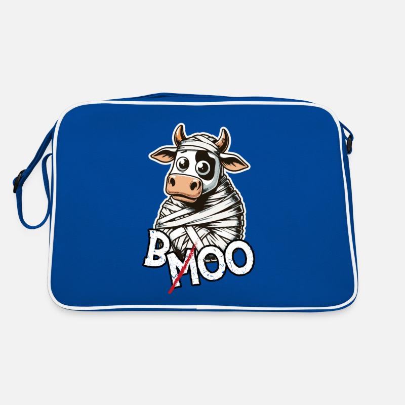 Spook-a-Moo : la vache la plus mignonne d’Halloween Sac Retro