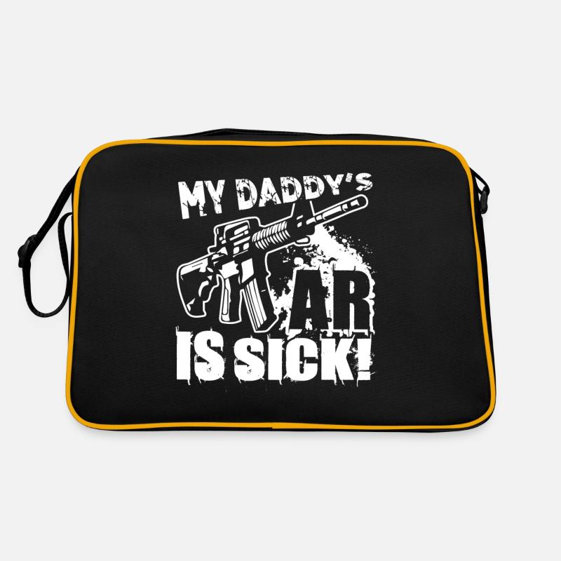 AR 15 AR 15 My Daddy's Ar Is Sick Retro Bag