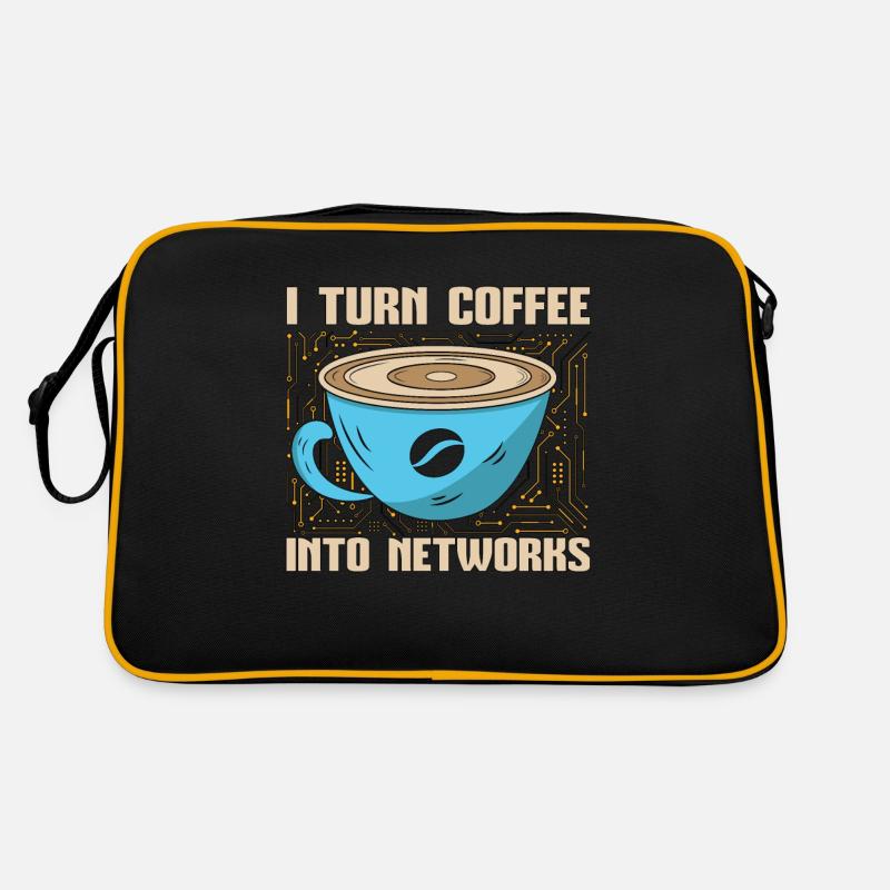 Ingénieur réseau, je transforme le café en programmeur Sac Retro