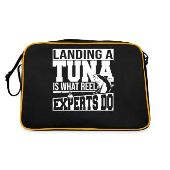 Débarquer un thon, c’est ce qu’il y a de plus - Sac Retro - noir/or - Dos
