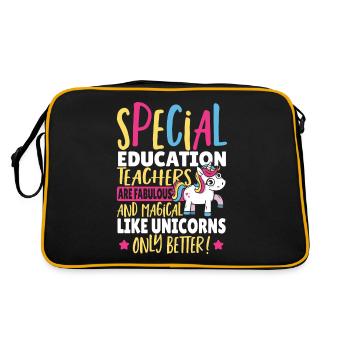 Les enseignants spécialisés sont fabuleux et magiques - Sac Retro - noir/or - Dos
