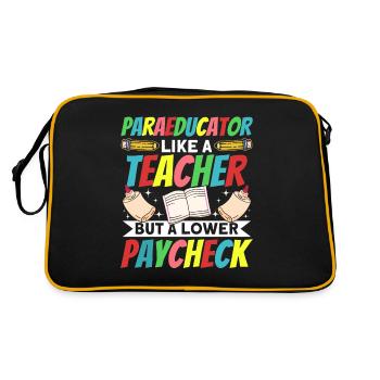 Paraprofessional -Paraeducator in the classroom - Retro Bag - black/gold - Back