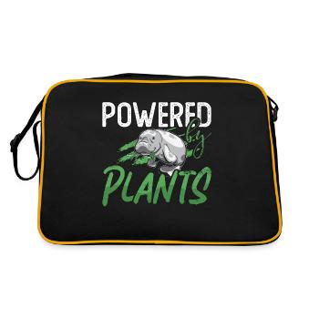 Dugong Alimenté Par Des Plantes Lamantin Animaux Marins - Sac Retro - noir/or - Dos