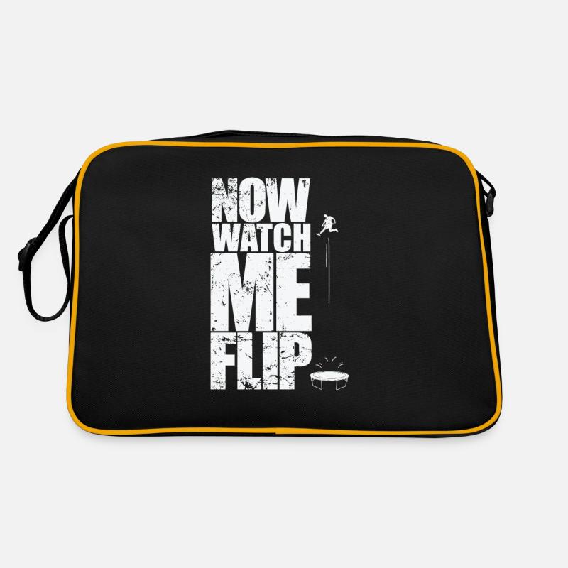 Maintenant, regardez-moi retourner le trampoline rebondir passe-temps Sac Retro