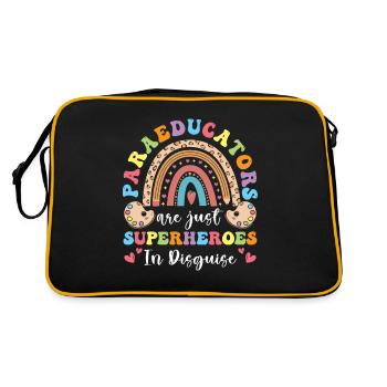 Paraprofessional -Paraeducator in the classroom - Retro Bag - black/gold - Back