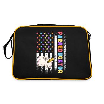 Classroom Assistant Paraprofessional US - Retro Bag - black/gold - Back