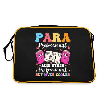 Drôle Paras Sped Enseignant Paraprofessionnel - Sac Retro - noir/or - Dos