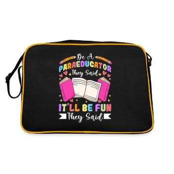Para paraéducateur paraprofessionnel Enseignant de vitesse - Sac Retro - noir/or - Dos