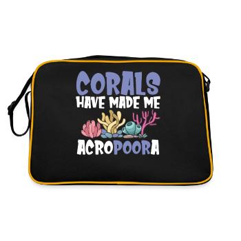 Aquarium de corail - Sac Retro - noir/or - Dos