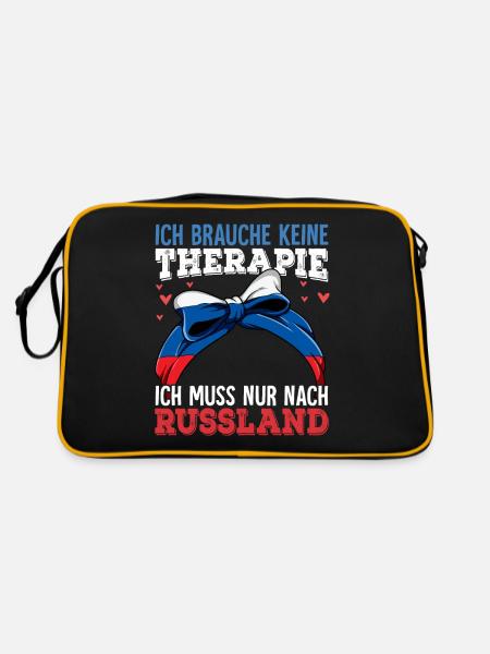 Russland - Retro Tasche - Schwarz/Gold