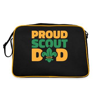 Boy Scout fier papa scout - Sac Retro - noir/or - Dos