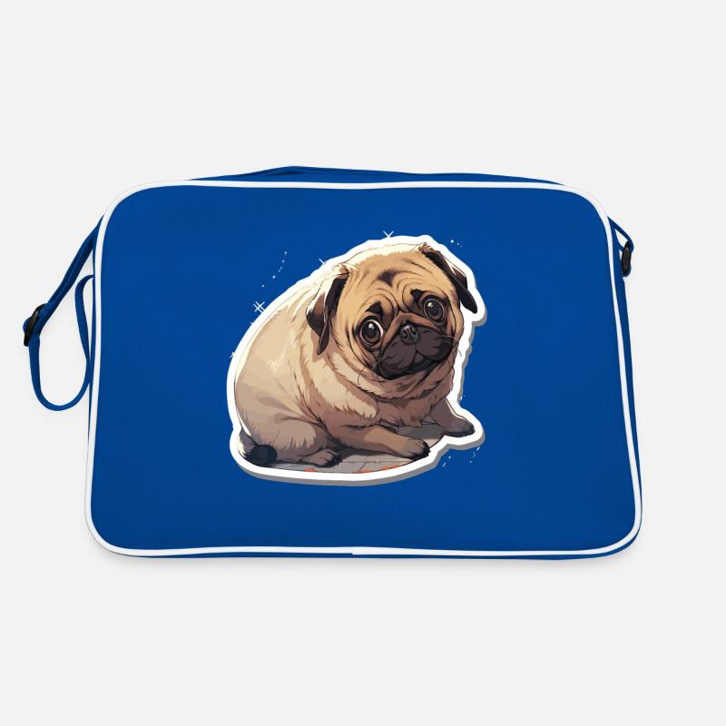 Mops Mops Hund Mops Leben Mops Geschenke Retro Tasche