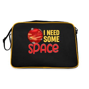 J’ai besoin d’une fille d’astrophysique spatiale - Sac Retro - noir/or - Dos
