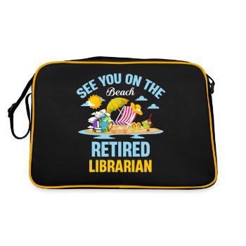 See you on the beach Librarian in the - Retro Bag - black/gold - Back