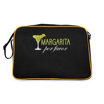 Margarita Por Favor Mexico Siesta Festivals - Retro Bag - black/gold - Back