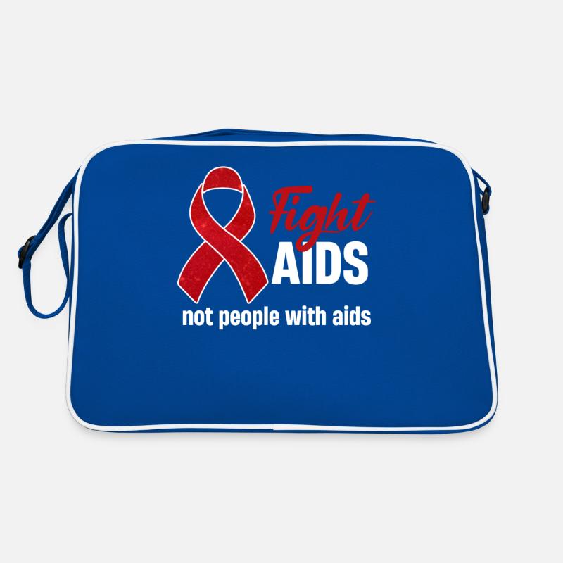 Bekämpfen Sie Aids, Nicht Menschen Mit Aids Retro Tasche