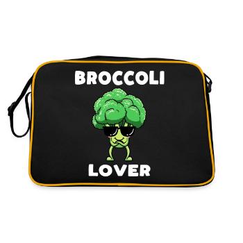 Amateurs de brocoli, végétaliens, légumes, végétariens - Sac Retro - noir/or - Dos