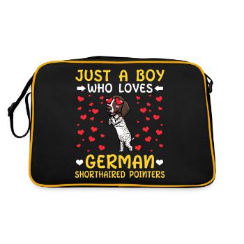 German Shorthaired Dog German Shorthaired German - Retro Bag - black/gold - Back