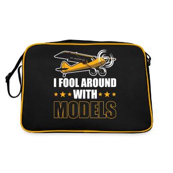 RC modèle avion pilote cadeau - Sac Retro - noir/or - Dos