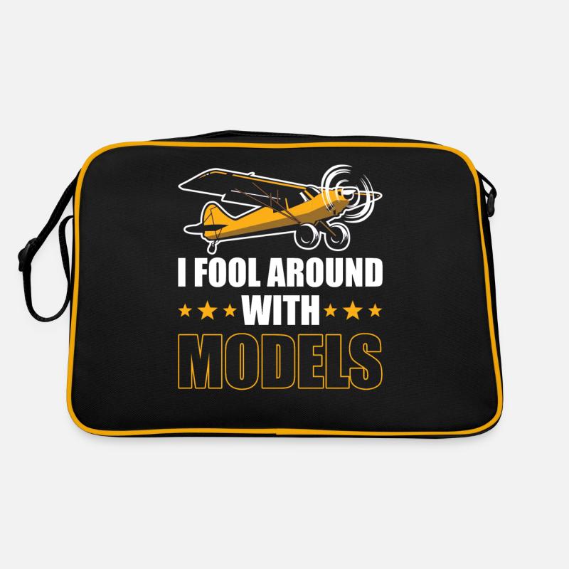 RC Modellflugzeug Pilot Geschenk Retro Tasche