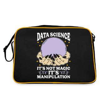 Data Mining Data Science It's Not Magic Programmer - Retro Bag - black/gold - Back