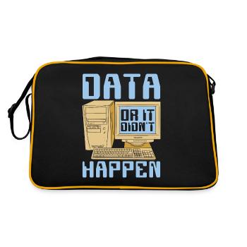 Data Mining Data Or It Didn't Happen Data Analysis - Retro Bag - black/gold - Back