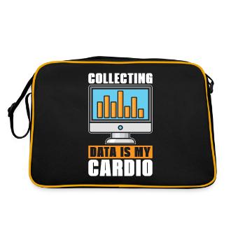Data Mining Collecting Data Is My Cardio Analyst - Retro Bag - black/gold - Back