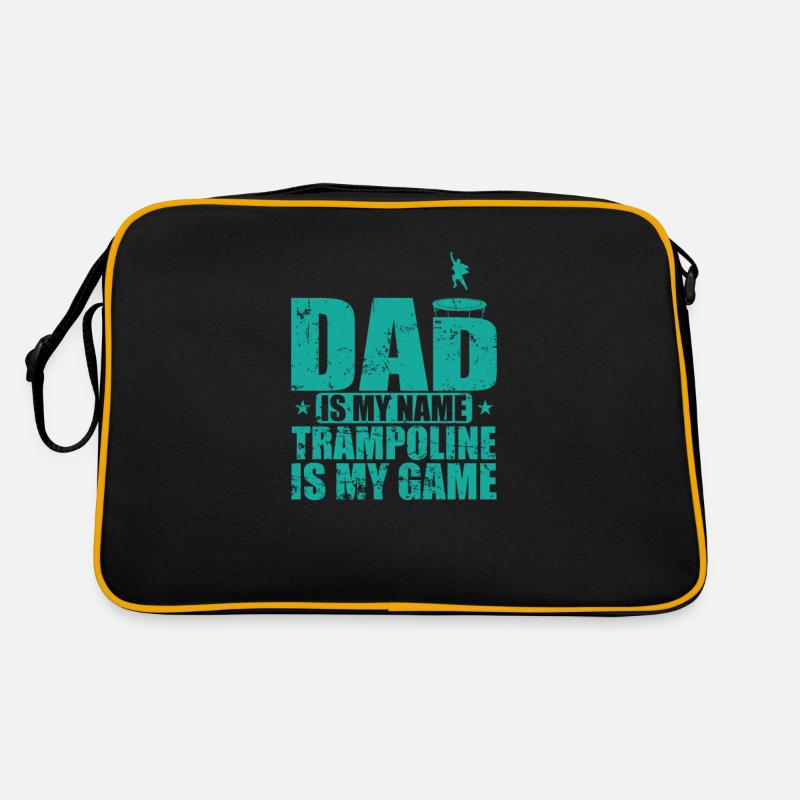 Papa est mon nom Le trampoline est mon jeu Sac Retro