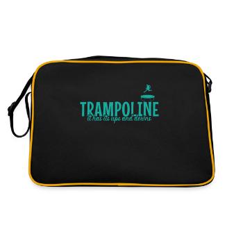 Trampolines it has it's ups and downs Leisure - Retro Bag - black/gold - Back