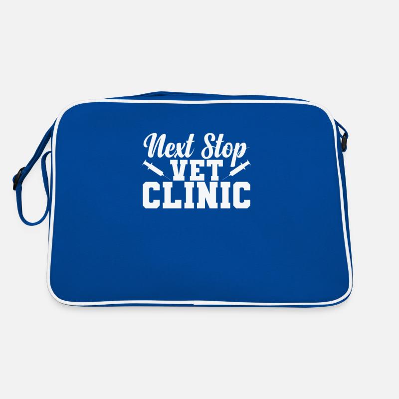 Next Stop Vet Clinic Veterinarian Profession Retro Bag