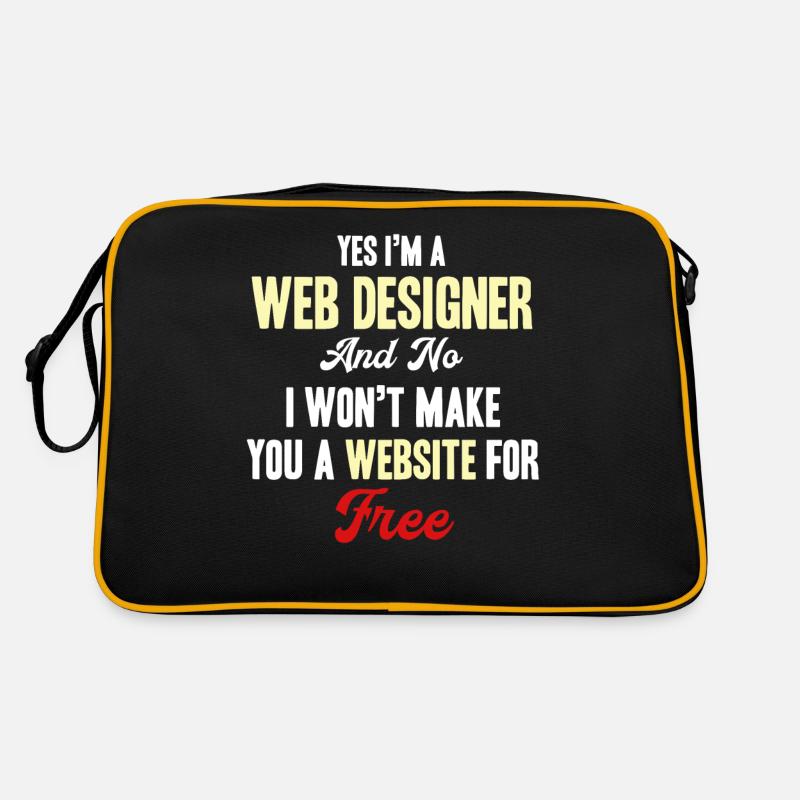 Ja, Ich Bin Ein Webdesigner, Nein, Ich Werde Retro Tasche