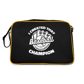 Baseball Baseball Maman - Sac Retro - noir/or - Dos
