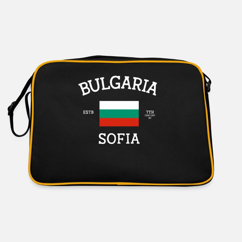 Bulgarien - Retro Tasche - Schwarz/Gold