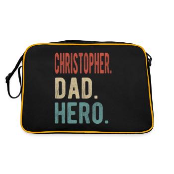 Christopher Dad Hero - Retro Bag - black/gold - Back
