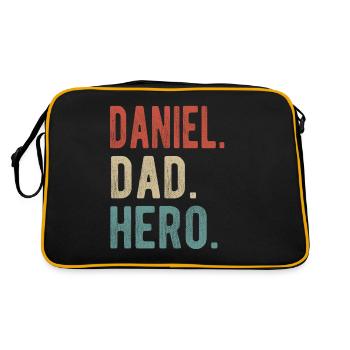 Daniel Papa Héros - Sac Retro - noir/or - Dos