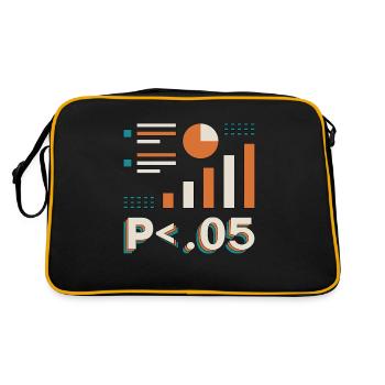 Data Analyst P < .05 Computer Science Programming - Retro Bag - black/gold - Back