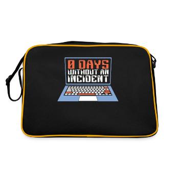 Cybersecurity 0 Days Without An Incident Phishing - Retro Bag - black/gold - Back